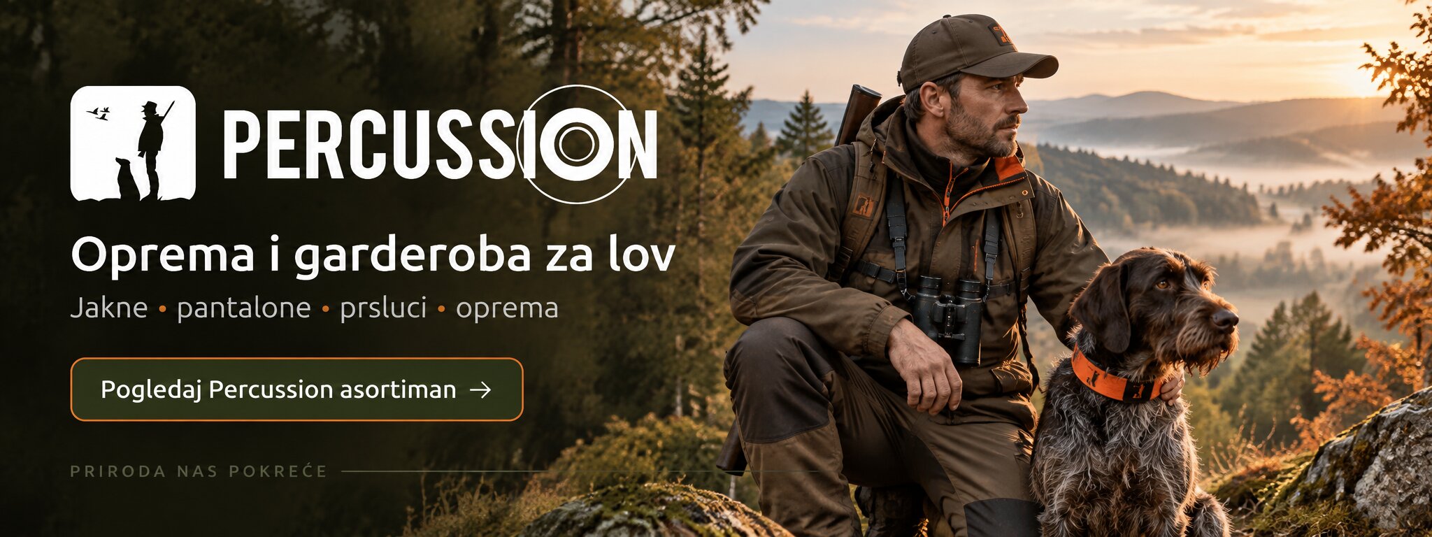 Percussion oprema i garderoba za lov